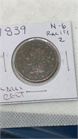 1839 Large Cent