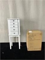 White Jewelry Armoire New in Box