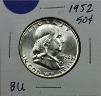 1952 Franklin Half Dollar BU