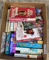 Box of Paperback Romance Novels