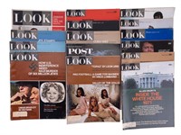 Fifteen Vintage LOOK Magazines