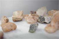 Lot of Quartz Crystals and Granite
