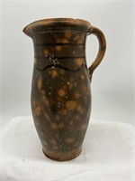 Decorated Redware Pitcher