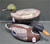 2 MALLARD DRAKE DECOYS