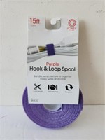 Purple hook and loop spool 15ft