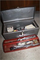 CRAFTSMAN TOOL BOX WITH HAND TOOLS