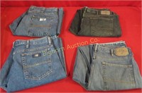 Wrangler Jeans Size 38x34: 4 pc lot