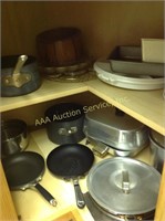 pots and pans, skillet, serving trays and more