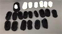 Shoe Liner Socks Lot Black & White