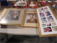 COLLECTION OF PICTURE FRAMES GOLD