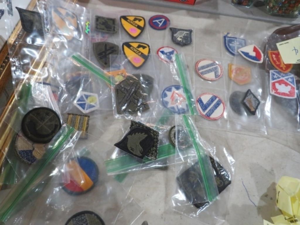 BOX OF MILITARY PATCHES