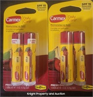 2 Carmex Fresh Cherry 2 sticks per package