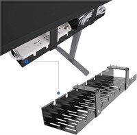 FLEXISPOT Under Desk Cable Management Tray  Metal