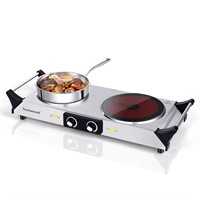 Techwood Electric Stove, Double Infrared Ceramic