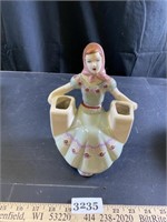 Vintage Girl Planter Vase