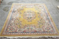 VINTAGE HAND KNOTTED WOOL CHINESE PEKING RUG