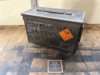 Vintage Army Cartridge Ammunitions Box 5