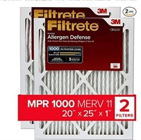 Filtrete 20x25x1, AC Furnace Air Filter, 2-Pack