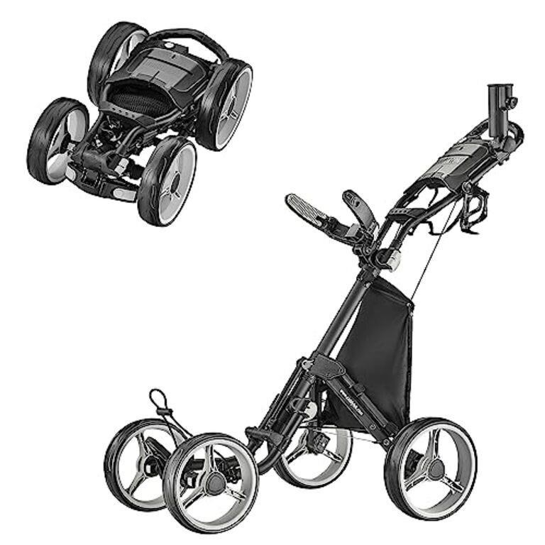 Caddytek V8-Superlite 4 Wheel Golf Push Cart,