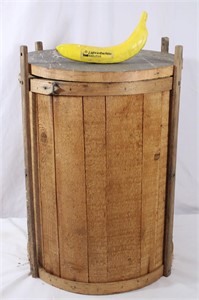 Primitive Wooden Barrel
