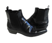 Prada Leather Chelsea Boots, Size: 39 1/2