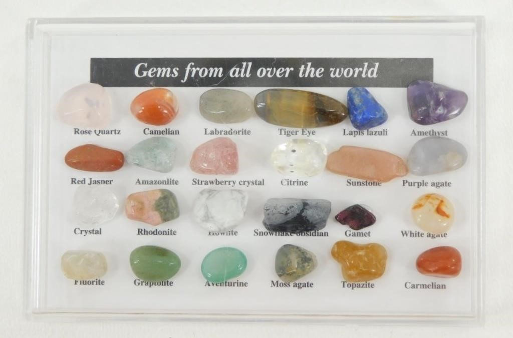 24 pcs/Box of Natural Tiny Crystal Agate Stones