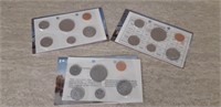 1976, 1977, 1978 uncirculated coin sets