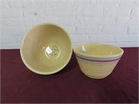 (2)Vintage Watt Ware bowls. (1)Advertising.