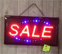 Flashing Sale sign