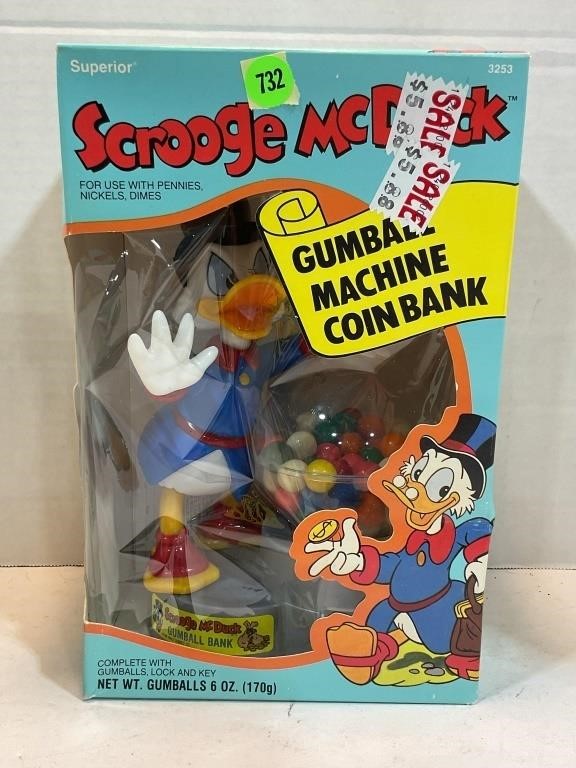 Scrooge McDuck gumball machine, coin bank