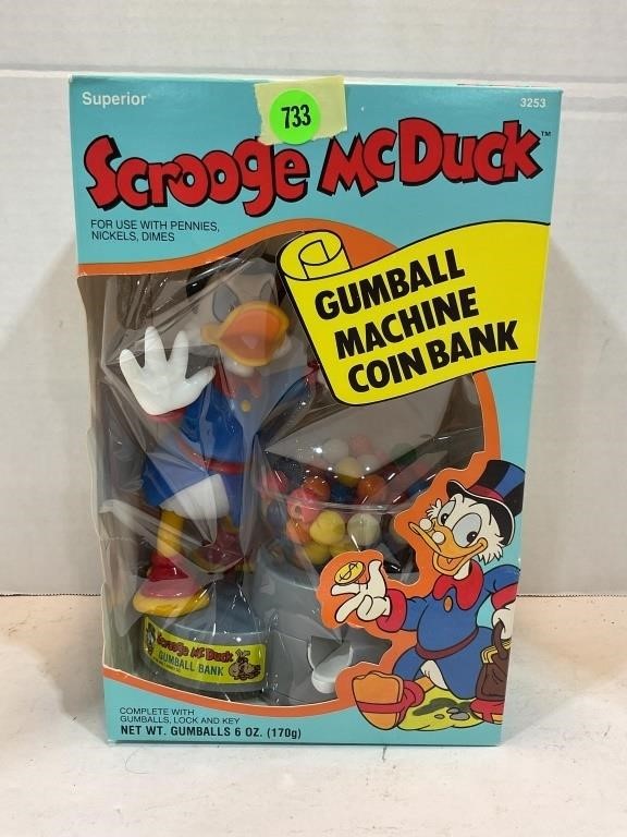 Scrooge McDuck gumball machine, coin bank