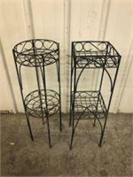 WROUHT IRON PLANT STANDS