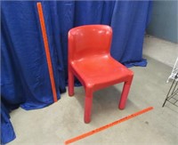 vintage "kartell" red chair (smaller)