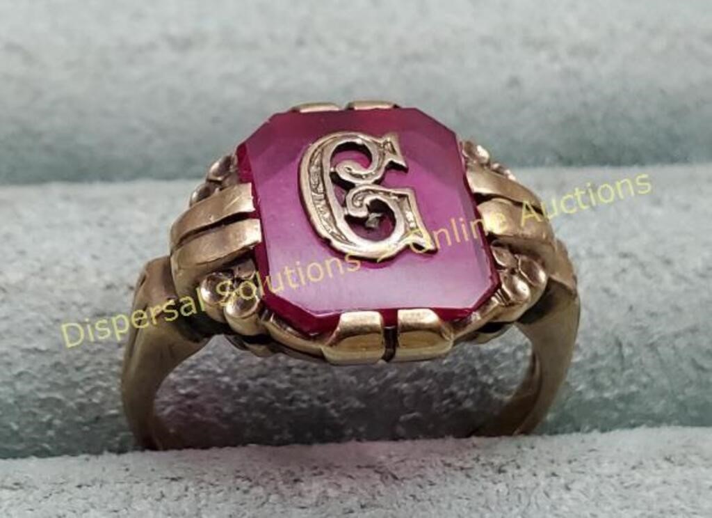 18K Gold Signet Ring