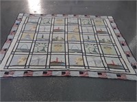 Handmade American Themed Quilt