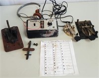 Lot Morse Code Telegraph Keys, etc.