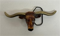 1981 BULL BELT BUCKLE