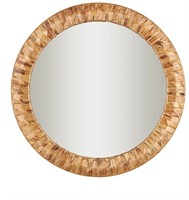 Seagrass Circle Wall Mirror
