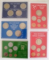 Isle of Man four uncirculated sets
