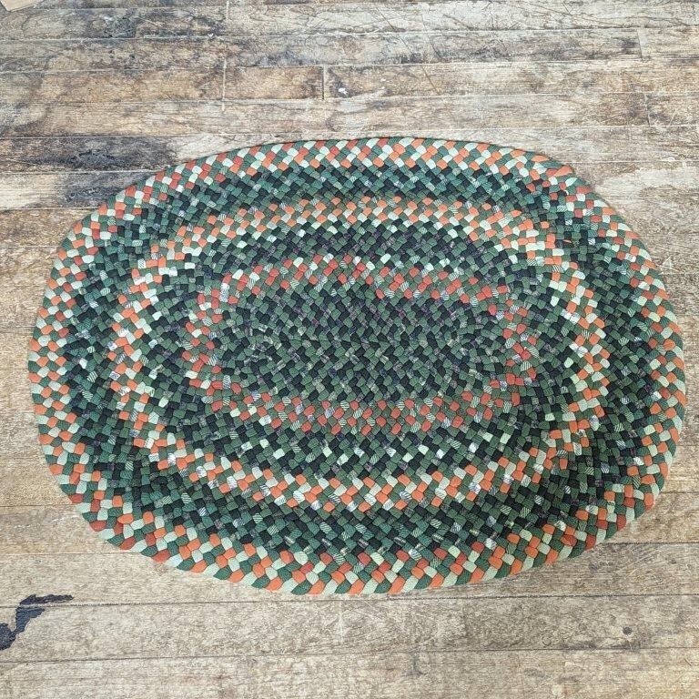 Hand Braided Round Oval Rug