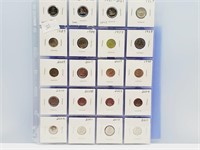 Canadian Sheet of Coins all DIMES