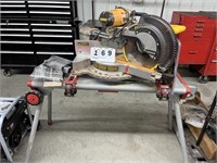 DeWalt Miter Saw with Milwaukee Stand