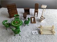Miniature Doll House Furniture Lot