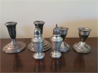 Sterling Silver Shakers & Candle Holders