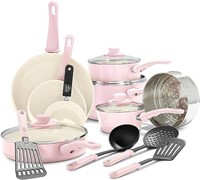 *GreenLife Soft Grip 16pc cookware
