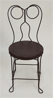 Vintage Wrought Iron Ice Cream Parlor Chair