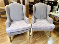 Pair of Wing Back Sitting Chairs
