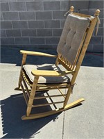 Cracker Barrel rocking chair and pads