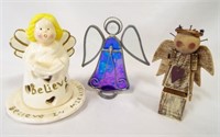 Angel LOT - Candle Holder - Stained Glass &