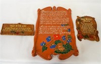 1971 Holland Mold Hand Painted Wall Hanging &